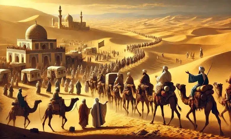 القوافل التجارية في الجزيرة العربية قبل الإسلام