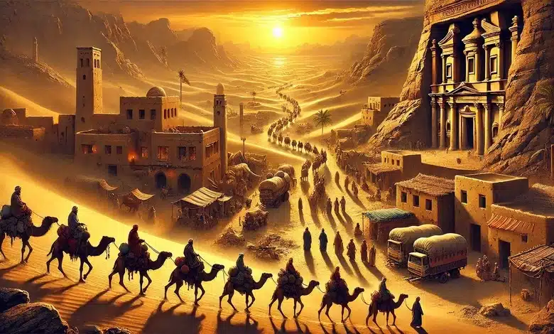 طريق البخور في الجزيرة العربية وأهميته التجارية والحضارية 1 طريق البخور في الجزيرة العربية وأهميته التجارية والحضارية