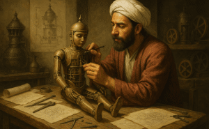 إسماعيل الجزري واختراع أول روبوتات