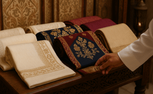 الألوان والأقمشة التقليدية