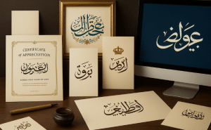 استخدامات الخط الديواني