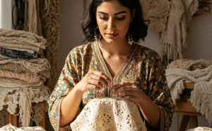 استخدامات الكروشية والتطريز اليدوي في الحياة اليومية