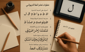 خطوات تعلم الخط الديواني