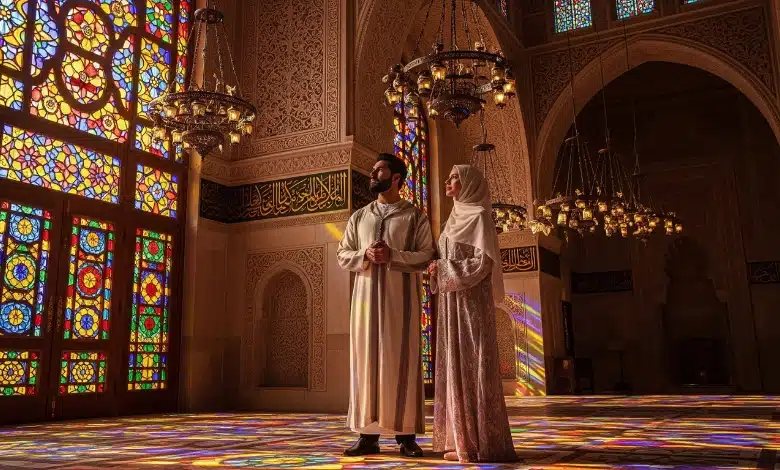 الإضاءة بالفوانيس والزجاج المعشق في القصور الإسلامية
