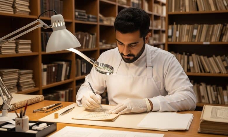 تقنيات ترميم المخطوطات النادرة في المكتبات العالمية