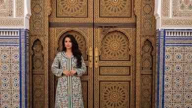 أبواب مزخرفة مغربية فاخرة بأسلوب عربي إسلامي تراثي