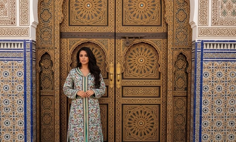 أبواب مزخرفة مغربية فاخرة بأسلوب عربي إسلامي تراثي
