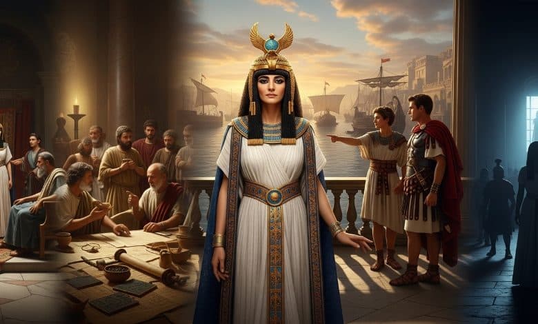 سيرة الملكة كليوباترا بالتفصيل والتاريخ السياسي