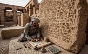 الكتابات القديمة واللغة في مملكة معين