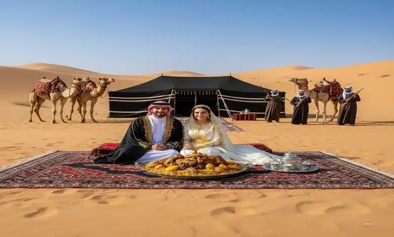 حفلات الزواج البدوية كمرآة تعكس الكرم والهوية البدوية الأصيلة