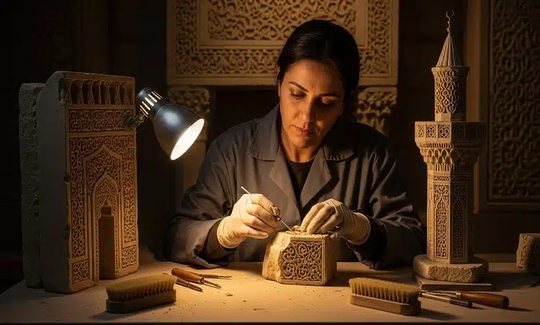 الزخرفة المملوكية بين البساطة والرمزية في بناء المآذن 