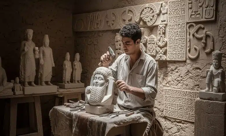 أهم ملامح حضارة معين بين ازدهار التجارة وتطور النفوذ السياسي 4 العمارة والفن في حضارة معين: بين الجمال والرمزية