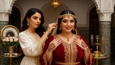 القفطان المغربي في الأعراس الأناقة التي تعكس هوية العروس المغربية