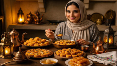 الحلويات الشعبية في رمضان الكنافة، القطايف، واللقيمات
