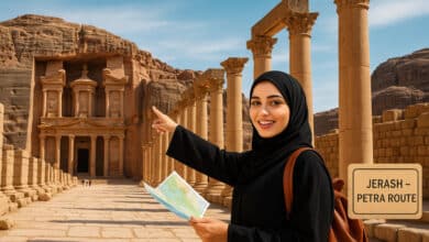 السياحة الأثرية في الأردن من جرش إلى البتراء
