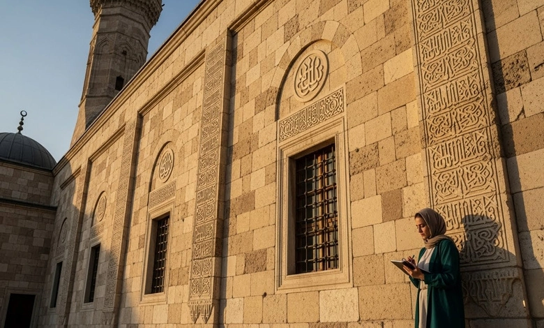 النقوش الحجرية المملوكية كهوية معمارية على جدران المساجد
