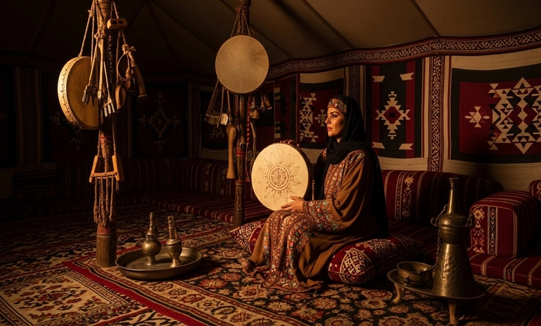 آلات الطبول عند العرب وتاريخ الإيقاع في البادية آلات الطبول عند العرب وجذورها في الثقافة البدوية