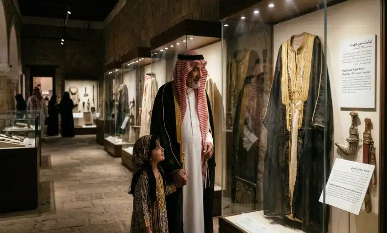 الزي النجدي القديم بين أناقة الماضي وعراقة التاريخ أهمية الحفاظ على الزي النجدي القديم كجزء من التراث