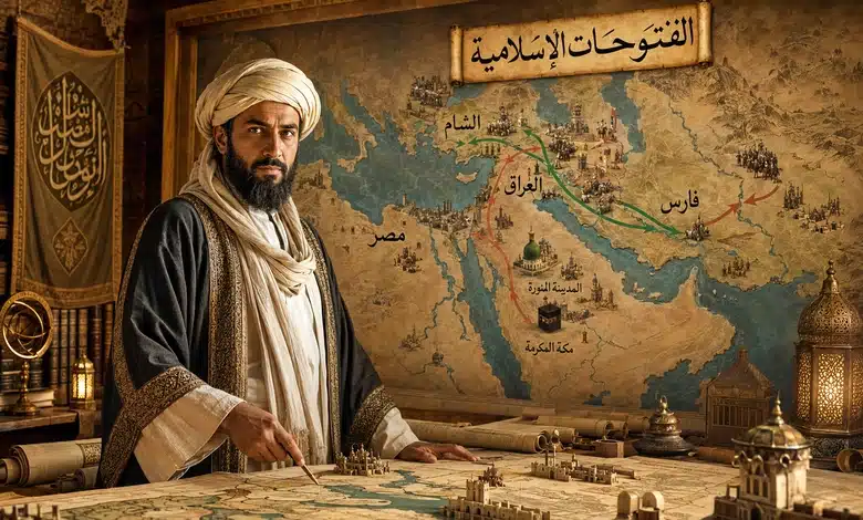 خريطة الفتوحات الإسلامية في عهد الخلفاء الراشدين أبرز المناطق التي ظهرت في خريطة الفتوحات الإسلامية خلال العصر الراشدي