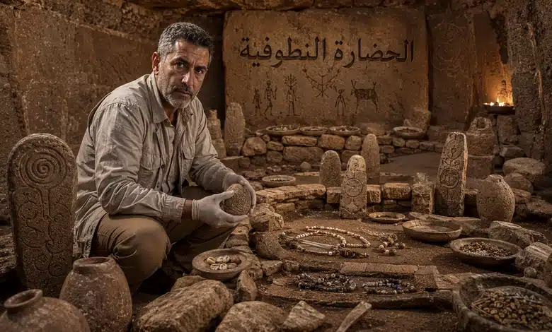 أهم المكتشفات الأثرية للحضارة النطوفية في فلسطين المدافن والطقوس الجنائزية في حضارة النطوفية