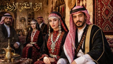 تفاصيل الزي الشعبي الأردني للنساء والرجال