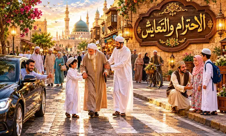 آداب الطريق وحقوق المارة في الإسلام حقوق المارة في الإسلام وأثرها في تحقيق التوازن المجتمعي