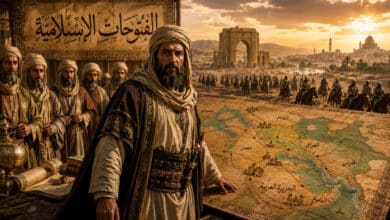 خريطة الفتوحات الإسلامية في عهد الخلفاء الراشدين