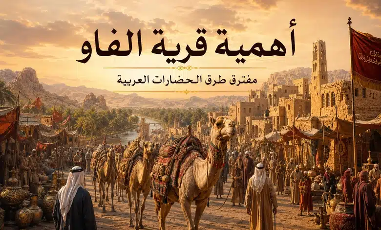 أهم آثار واكتشافات قرية الفاو الأثرية أهمية قرية الفاو الأثرية في تاريخ الجزيرة العربية