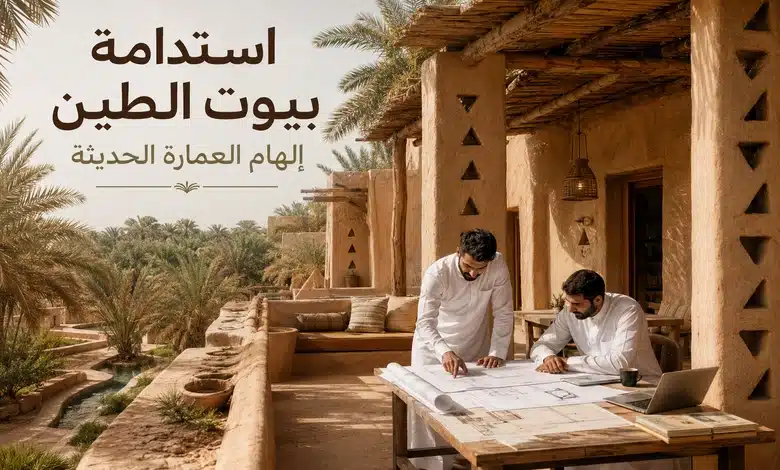 استدامة بيوت الطين في واحة الأحساء وإلهام العمارة الحديثة
