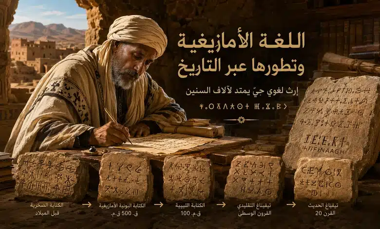 اللغة الأمازيغية وتطورها عبر التاريخ 