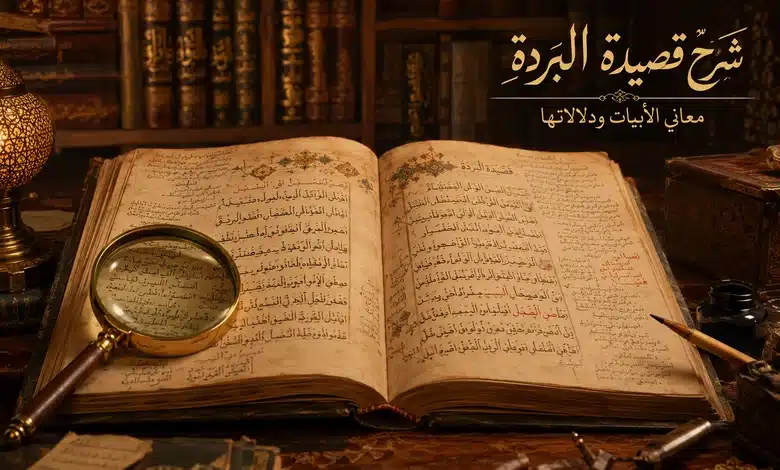 شرح قصيدة البردة للبوصيري ومعاني أبياتها
