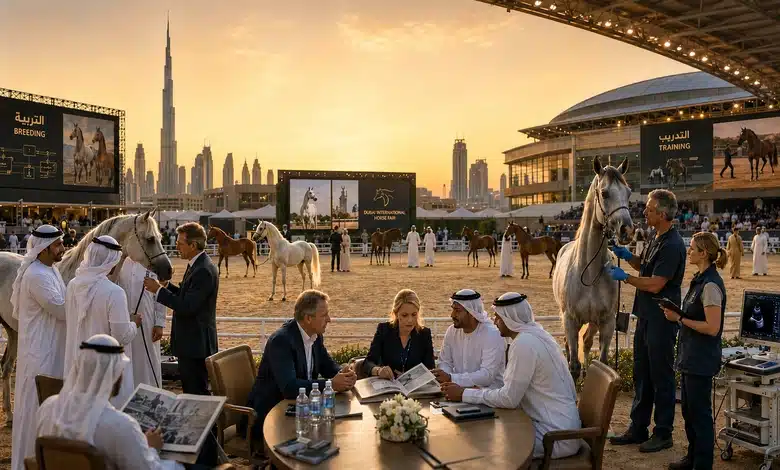 معرض دبي الدولي للخيول ملتقى الخبراء ومربي الخيول من كل أنحاء العالم معرض دبي الدولي للخيول بوابة للتواصل بين خبرات الشرق والغرب