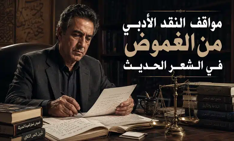 جدلية الغموض في الشعر العربي الحديث مواقف النقد الأدبي من الغموض في الشعر الحديث