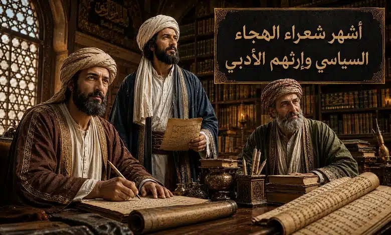 تاريخ شعر الهجاء السياسي في الأدب العربي أبرز شعراء الهجاء السياسي وأعمالهم