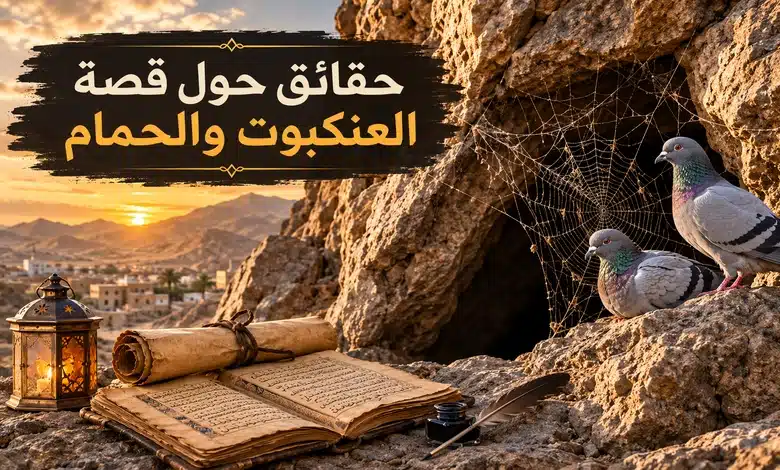 معجزة العنكبوت والحمام في هجرة النبي ﷺ أشهر الأسئلة والمفاهيم المرتبطة بقصة العنكبوت والحمام