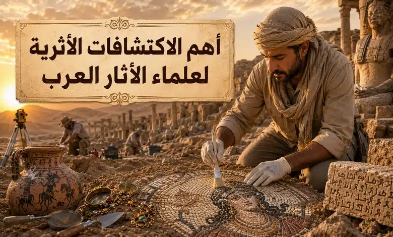أهم الاكتشافات الأثرية التي ارتبطت بعلماء الآثار العرب 