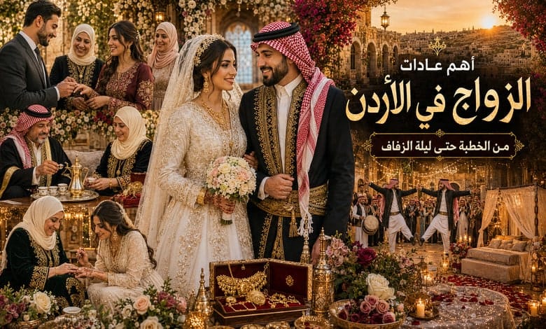 أهم عادات الزواج في الأردن من الخطبة حتى ليلة الزفاف أهم عادات الزواج في الأردن من الخطبة حتى ليلة الزفاف