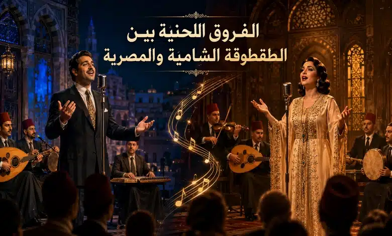 كيف اختلفت ألحان الطقطوقة الشامية عن الطقطوقة المصرية؟ الفروق اللحنية بين الطقطوقة الشامية والطقطوقة المصرية