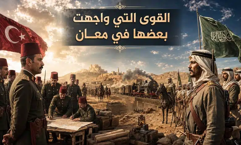 معركة معان وأثرها في نهاية الحكم العثماني القوات المشاركة في معركة معان