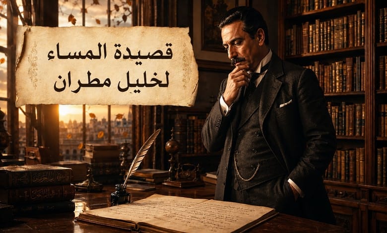 تحليل قصيدة المساء لخليل مطران رائد الرومانسية العربية تحليل قصيدة المساء لخليل مطران رائد الرومانسية العربية