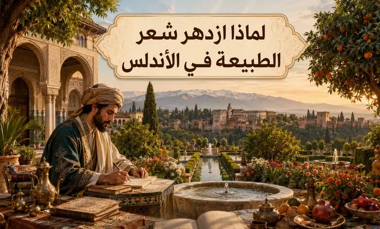 جماليات شعر الطبيعة في الأندلس بين روعة الوصف وجمال الخيال جماليات شعر الطبيعة في الأندلس وأسباب ازدهاره