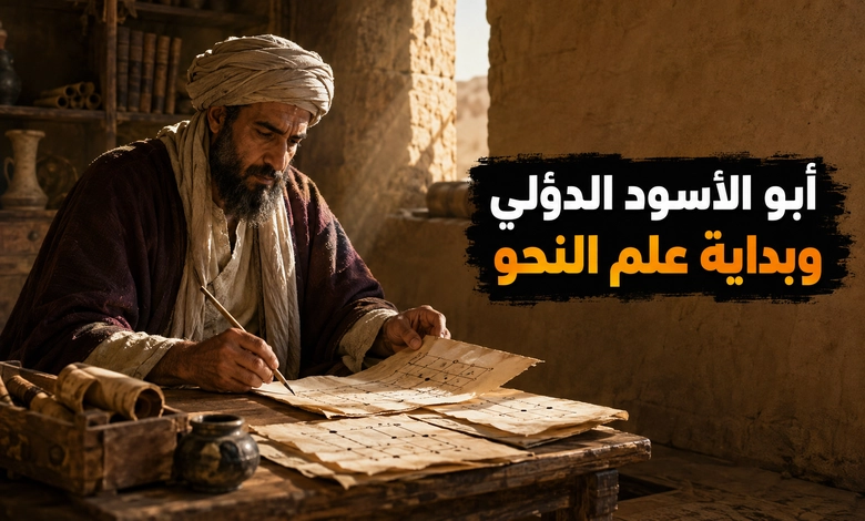 أبو الأسود الدؤلي ودوره في نشأة علم النحو العربي
