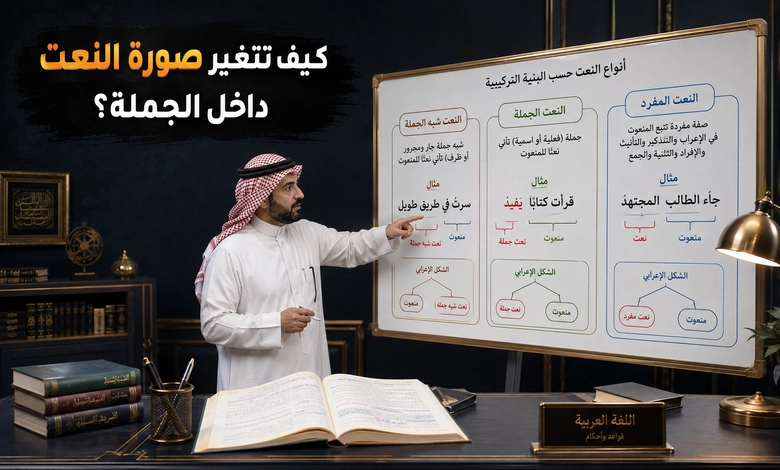 تعريف وأنواع النعت في اللغة العربية أنواع النعت من حيث التركيب