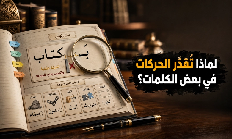 تعرف على الفرق بين الإعراب الظاهر والمقدر الإعراب المقدر وأسباب تقدير الحركات الإعرابية