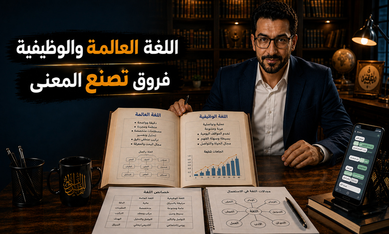 الفرق بين اللغة العالمة واللغة الوظيفية الفرق بين اللغة العالمة واللغة الوظيفية
