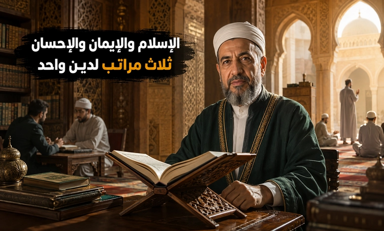الفروق العملية بين المسلم والمؤمن والمحسن في مراتب الدين

