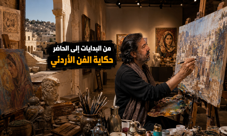 تاريخ الفن التشكيلي الأردني وأبرز تطوراته تاريخ الفن التشكيلي الأردني وأبرز تطوراته
