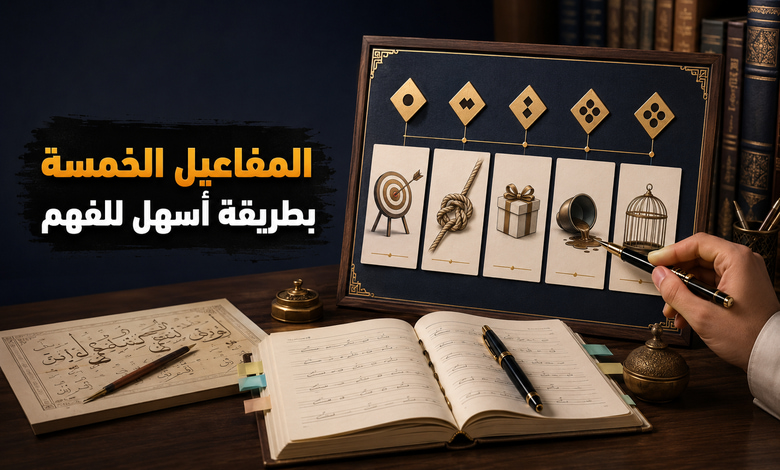 دليل شامل لفهم المفاعيل الخمسة في اللغة العربية دليل شامل لفهم المفاعيل الخمسة في اللغة العربية