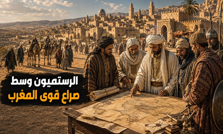 تاريخ الدولة الرستمية في الجزائر من التأسيس إلى السقوط علاقات الدولة الرستمية بالقوى السياسية في المغرب الإسلامي