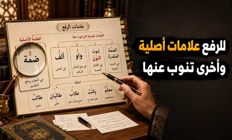 أهم علامات الإعراب في اللغة العربية علامات الرفع الأصلية والفرعية ومواضعها